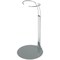 Plymor DSP-5175S Silver Adjustable Doll Stand, fits 10, 11, and 12 inch Dolls or Action Figures, Waist is 1.75" - 2.25" wide, 5" - 6" around